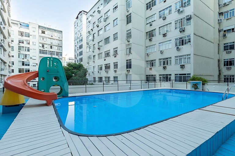 6 min de la Playa de Copacabana | Piscina y sauna
